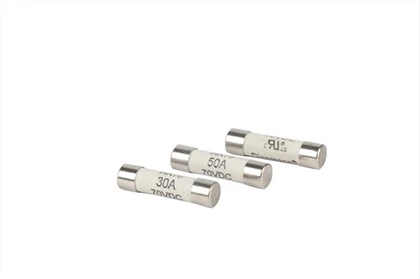 6 x 25 mm Dissmann-Sicherung 70 VDC Keramiksicherung für Stromkreisschutz